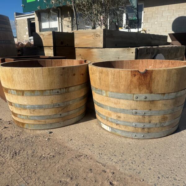 Half Wine Barrels